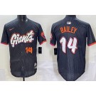 Men's San Francisco Giants #14 Patrick Bailey Black 2025 City Connect Limited Jersey
