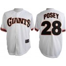 Men's San Francisco Giants #28 Buster Posey White 1989 Turn Back The Clock Jersey