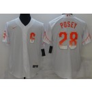 Men's San Francisco Giants #28 Buster Posey White 2021 City Cool Base Jersey