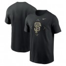Men's San Francisco Giants Black Camo Logo T Shirt
