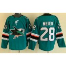 Men's San Jose Sharks #28 Timo Meier Green Authentic Jersey