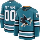 Men's San Jose Sharks Customized Teal Fanatics Authentic Jersey