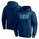 Men's Seattle Kraken Navy Pro Secondary Logo Pullover Hoodie