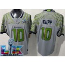 Men's Seattle Seahawks #10 Cooper Kupp Limited Gray Rivalries Super Bowl LX FUSE Vapor Jersey
