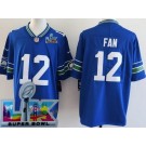 Men's Seattle Seahawks #12 Fan Limited Blue Super Bowl LX Vapor Jersey
