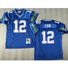Men's Seattle Seahawks #12 Fan Navy Throwback Jersey