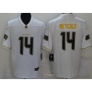 Men's Seattle Seahawks #14 DK Metcalf Limited White Gold Vapor Untouchable Jersey