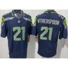 Men's Seattle Seahawks #21 Devon Witherspoon Limited Navy FUSE Vapor Jersey