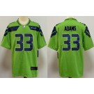 Men's Seattle Seahawks #33 Jamal Adams Limited Green Rush Color Jersey