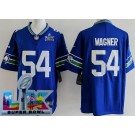 Men's Seattle Seahawks #54 Bobby Wagner Limited Blue Super Bowl LX Vapor Jersey