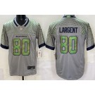 Men's Seattle Seahawks #80 Steve Largent Limited Gray Rivalries FUSE Vapor Jersey
