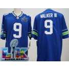 Men's Seattle Seahawks #9 Kenneth Walker III Limited Blue Super Bowl LX Vapor Jersey