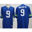 Men's Seattle Seahawks #9 Kenneth Walker III Limited Blue Vapor Jersey