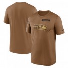 Men's Seattle Seahawks Brown 2023 Salute To Service Legend Performance T Shirt