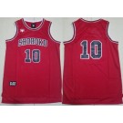 Men's Slam Dunk Shohoku #10 Sakuragi Hanamichi Red Swingman Jersey