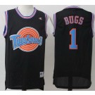 Men's Space Jam Tune Squad #1 Bugs Bunny Black Basketball Jersey