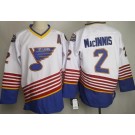 Men's St Louis Blues #2 Al Macinnis White Retro Jersey