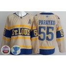 Men's St Louis Blues #55 Colton Parayko Cream 2025 Winter Classic Authentic Jersey