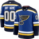 Men's St Louis Blues Customized Blue Fanatics Authentic Jersey
