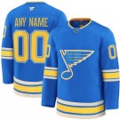 Men's St Louis Blues Customized Light Blue Fanatics Authentic Jersey