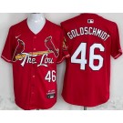 Men's St Louis Cardinals #46 Paul Goldschmidt Red 2024 City Connect Limited Jersey