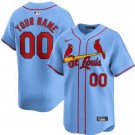 Men's St Louis Cardinals Customized Light Blue Limited Jersey