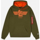 Men's St Louis Cardinals Green Alpha Industries Pullover Hoodie