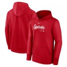 Men's St Louis Cardinals Red Authentic Collection City Connect Practice Performance Pullover Hoodie