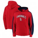 Men's St Louis Cardinals Red Game Time Arch Pullover Hoodie
