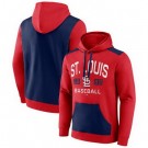 Men's St Louis Cardinals Red Navy Chip In Pullover Hoodie