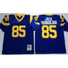 Men's St Louis Rams #85 Jack Youngblood Blue Throwback Jersey
