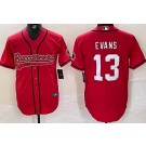 Men's Tampa Bay Buccaneers #13 Mike Evans Limited Red Fashion Baseball Jersey