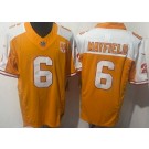 Men's Tampa Bay Buccaneers #6 Baker Mayfield Limited Orange Thanksgiving 50th Seasons FUSE Vapor Jersey