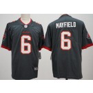 Men's Tampa Bay Buccaneers #6 Baker Mayfield Limited Pewter Vapor Jersey