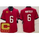 Men's Tampa Bay Buccaneers #6 Baker Mayfield Limited Red C Patch Vapor Jersey