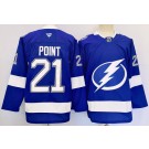 Men's Tampa Bay Lightning #21 Brayden Point Blue Authentic Jersey
