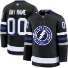 Men's Tampa Bay Lightning Customized Black Fanatics Authentic Jersey