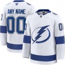Men's Tampa Bay Lightning Customized White Fanatics Authentic Jersey