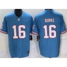 Men's Tennessee Titans #16 Treylon Burks Limited Light Blue Throwback FUSE Vapor Jersey