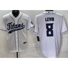 Men's Tennessee Titans #8 Will Levis Limited White Fashion Baseball Jersey