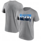 Men's Tennessee Titans Gray Square Off Tri Blend T Shirt