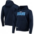 Men's Tennessee Titans Navy Printed Pullover Hoodie 302619