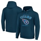 Men's Tennessee Titans Starter Navy Logo Pullover Hoodie