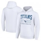Men's Tennessee Titans Starter White Throwback Logo Pullover Hoodie