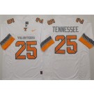 Men's Tennessee Volunteers #25 Tennessee Limited White 2025 College Football Jersey