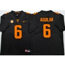 Men's Tennessee Volunteers #6 Joey Aguilar Black College Football Jersey