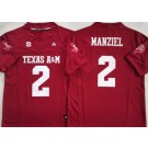 Men's Texas A&M Aggies #2 Johnny Manziel Red FUSE College Football Jersey