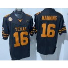 Men's Texas Longhorns #16 Arch Manning Black 2024 College Football Jersey