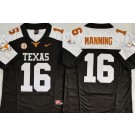 Men's Texas Longhorns #16 Arch Manning Black Alternate College Football Jersey