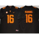 Men's Texas Longhorns #16 Arch Manning Black College Football Jersey
